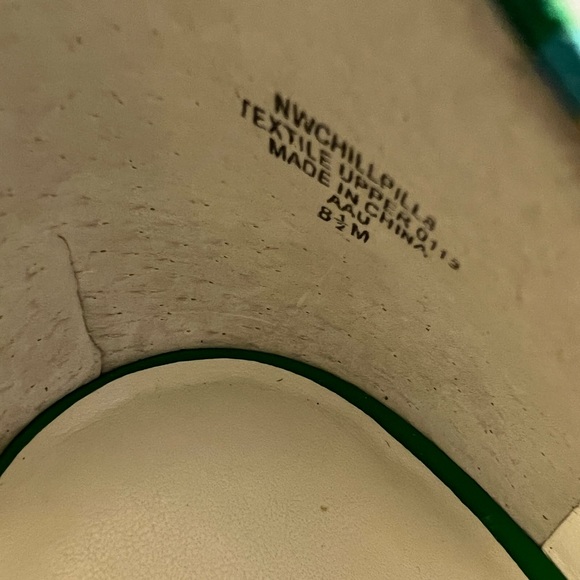 Nine West Wedge Espadrille 8.5M Blue/Green Stripe - Picture 7 of 8